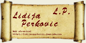 Lidija Perković vizit kartica